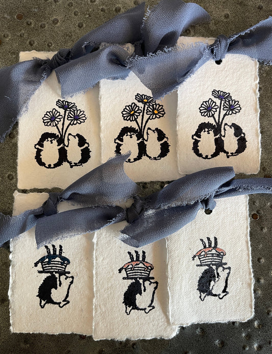 Black bday tags